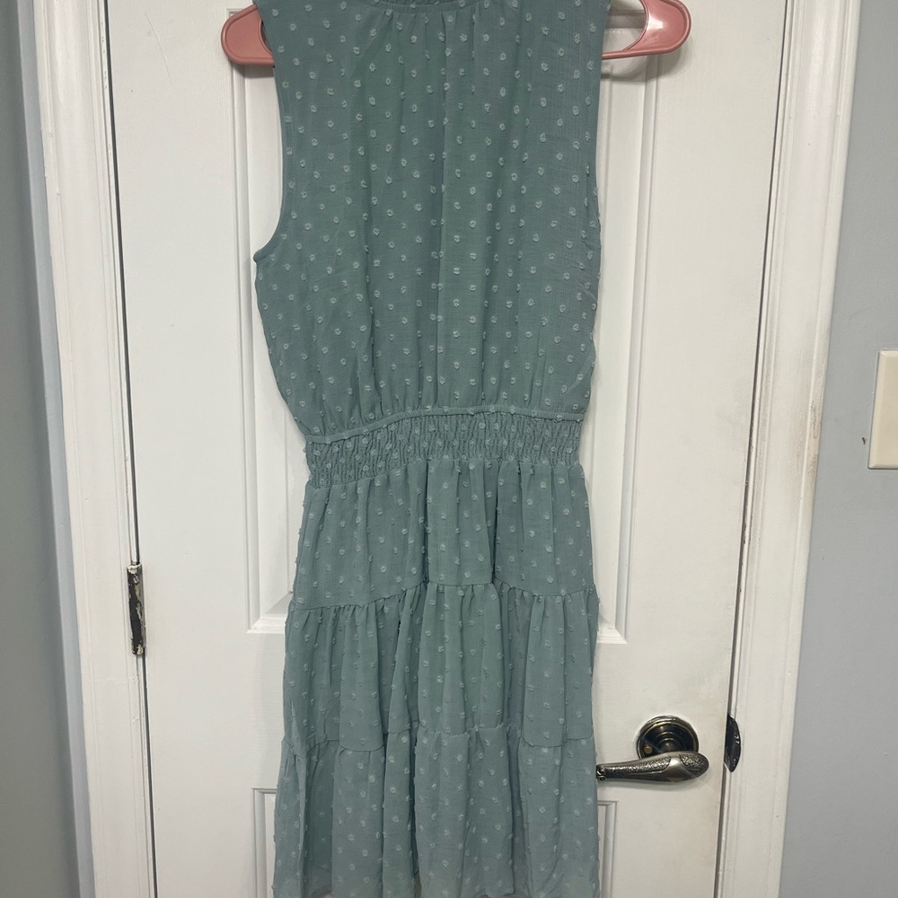 Sweet Wanderer Teal Sleeveless Mini Dress